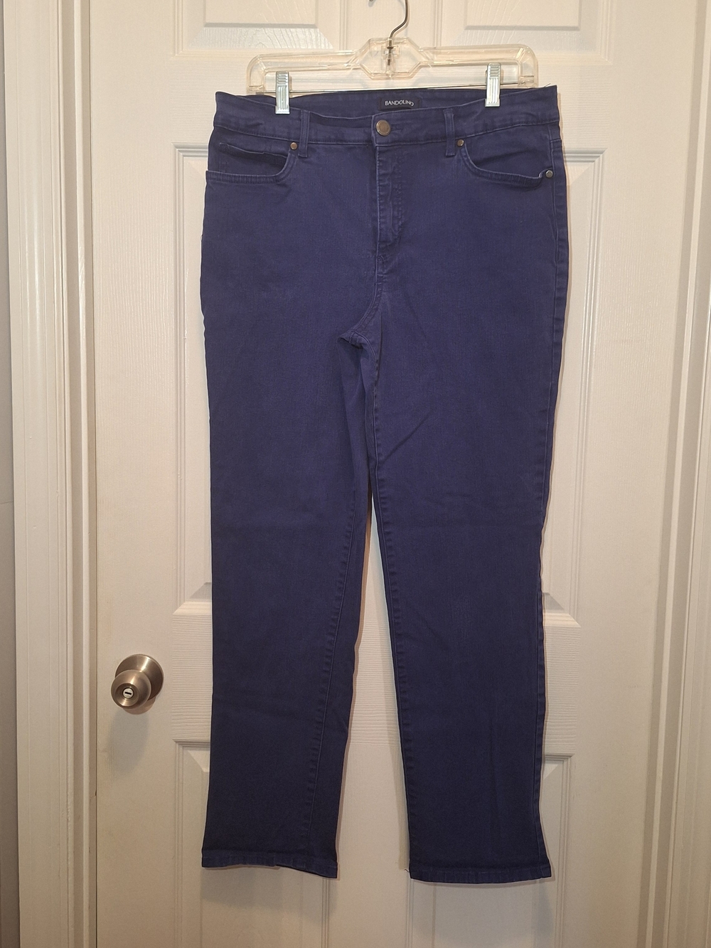 Bandolino Mandi Straight Leg Jeans in Deep Blue